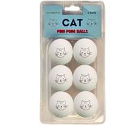 Cloverjoyed Ping Pong Balls for Cats, 6 Pack, Enrichment Toys, Cat Lovers Gift Ideas, Ball Pits, Bouncy
