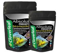 Cloverleaf 350g Absolute 49% High Protein Sinking Predator Carnivore Pellets Food