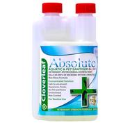 Cloverleaf Absolute Aquatic & Pet Sanitiser BC-50+ Concentrated Disinfectant Cleaner for Aquariums, Ponds & Pet Equipment, Non-Rinse Hygiene Solution, Kills Bacteria (250ml)