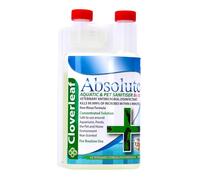 Cloverleaf Absolute Aquatic & Pet Sanitiser BC-50+ Concentrated Disinfectant Cleaner for Aquariums, Ponds & Pet Equipment, Non-Rinse Hygiene Solution, Kills Bacteria (1000ml)
