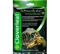 Cloverleaf Absolute Tortoise Wormer + 5g Parasite Pro Strength Treatment