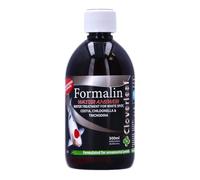 Cloverleaf Formalin Water Answer Pond Treatment for Koi and Ornamental Fish, Controls White Spot Costia Trichodina and Chilodonella, Double Strength Formula 250ml & 500ml (500ml)