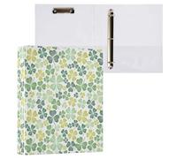 Cloverleaf Pattern 3 D-Ring Binder A4 1 Pack with 200 Sheet for Kids School Supplies Women Men Office