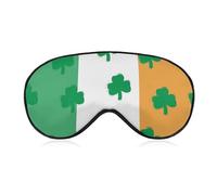 Clovers on The Irish Flag Sleep Eye Mask Sleeping Light Blocking Cover Night Blindfold for Travel Nap