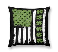 Clovers U.S.A Flag Cozy Pillow Case Cover Plush