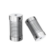 Cloweit Spring Couplers LP-D-D16L25 Zinc Alloy Flexible Motor Shaft Rotary Encoder Coupling 4mm 5mm 8mm 10mm LP(7mmX9mm)