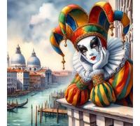 Clown 5D DIY Gem Art Diamond Art Painting, Kits for Home Office Wall Decor