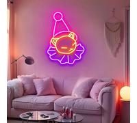 Clown Cat Neon Sign, LED Wall Light, Aesthetic Room Decor, Cats Lover Gift, Animals Signs, Pet Lover Wall Decoration
