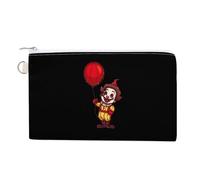 Clown Coin Purse Cute Change Pouch Wallet Clutch Bag with Zip