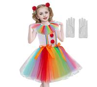 Clown Costume for Girls Halloween Circus Role Play Costume Props