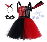 Clown Costume with Headband Socks Bracelet Princess Outfit