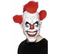 Clown Face Red & White Fancy Dress Halloween Fright Night