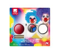 Smiffys Make-Up FX, Clown Kit, Multi-Coloured