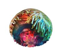 Clown Fish Shower Cap For Men Cap Women Reusable Waterproof Long Thick Hair Care Hair Short Kids Bath