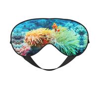 Clown Fish Sleep Mask Night's Sleep Soft Eye Mask Adjustable Strap Works Nap Position Sleeping Aid