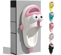 Clown Fish Slides Tongue Kiss Slippers, Clownfish Slipper, Cute Cartoon Animal Shape Slippers, Non-Slip Open Toe Beach Pool Shower Shoes Bathroom Sandals for Adults kids. (WHITE,4)