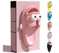 Clown Fish Slides Tongue Kiss Slippers, Clownfish Slipper, Cute Cartoon Animal Shape Slippers, Non-Slip Open Toe Beach Pool Shower Shoes Bathroom Sandals for Adults kids. (PINK,7.5)