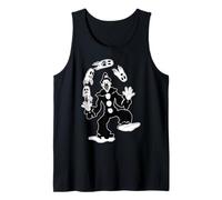 Clown Ghost Spooky Juggler Cartoon Halloween Vintage 1920 Tank Top