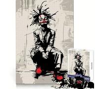 Clown in Thoughts Puzzle for Teenagers 1000 Pieces Tension Relief Firm Edge Playful Challenge Home Decor (50x75cm)