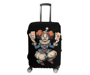 Clown Lady Playing Cards Luggage Cover Travel Suitcase Covers XL | Washable,Suitcase Protector,Travel Accessories,Dustproof,Carry On Cover,Baggage Cover,for Men Women