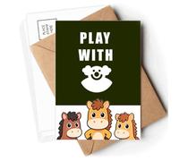 Clown Laugh Art Deco Fashion Postcards Envelopes Cards Mailing Year Horse