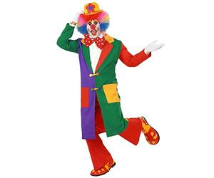 Clown Long Coat Costume Large for Circus Fancy Dress