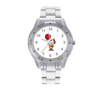 Clown Men's Watches Stainless Steel Watch Strap Analog Quartz Watch Business Wristwatches