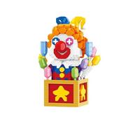 Clown Mini Building Block Set, 1353 PCS Ideas Construction Bricks Model Toy, DIY Creative Clown Architecture Building Kit, Construction Bricks Not Compatible with Main Brands