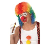 Clown Mullet Multi Coloured Wig