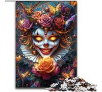 Clown Skeleton Puzzles 1000 Pieces for Adults, Challenging Game Toys Every Piece Is Unique - Challenging Family Fun Game (26x38cm)