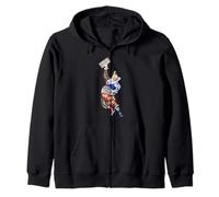 Clown SOVI8 Vintage Propaganda Zip Hoodie
