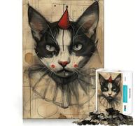 Clown The Kat Teenagers 1000 Piece Jigsaw Puzzle Brain Skill Quality Print Pattern Build Ideal Decor (50x75cm)