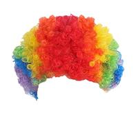 Clown Wig | Elastic Headband Rainbow Hairpieces - Crazy Wigs | for Women Men Kids Halloween Party Circus Cosplay Masquerade Christmas