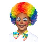 Smiffys Clown Wig, Multi-Coloured Kids, Girls Fancy Dress, Clown Dress Up Wigs