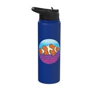 Clownfish Design Marine Life Ocean Beauty Underwater World Stainless Steel Insulated Water Bottle
