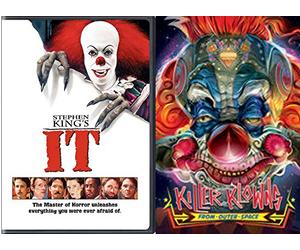 Clowns Attack Movies 2-DVD Bundle - Killer Klowns from Outer Space + Stephen King's It Double Feature