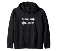 Clowns to the left Jokers to the right Fun Party Design Zip Hoodie