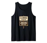 Clowns to The Left Jokers to The Right Multi Color Tank Top