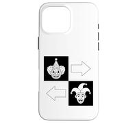 Clowns to The Right Jokers to The Left Fun Halloween Case for iPhone 16 Pro Max