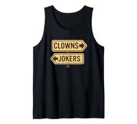 Clowns to The Right, Jokers to The Left - Retro Satire Road Tank Top
