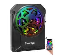 Clownya - 10" 1200W Under Seat Slim Car Subwoofer with Ambient LED Light, Individual Control for Bass Steps/Gains/Impulses, Loud Stereo Sound, Deep Bass