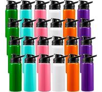 CLoxks 500ML 1 Pieces Aluminum Water Bottles Bulk 17 oz Metal Gym Hiking Reusable Bottles Lightweight Travel Portable Bike Water Bottles