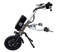 CLOXKS Electric Wheelchair Attachment Conversion Kit With Led Double Bead Front Light, Endurance 90km, 3-Speed Adjustment Electric Handcycle For Disabled,A