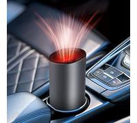 CLOXKS Portable 12V Car Heater with Fast Defrosting and Defogging, Compact 12V Heater for Car, Campervan and SUV, Plug-in Cigarette Lighter Heater Ideal for Winter Travel and Cold Weather Comfort