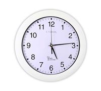 CLOXON Radio-Controlled Wall Clock 30 cm Wall Clock for Kitchen Living Room Office Radio-Controlled Clock Wall High Precision Wall Clock Radio Large (White)