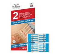 Clozex Emergency closures in 3 variants to close wounds of different lengths. Closed wounds without bugs with surgical grade skin device