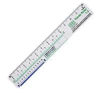CLPA 12" No-Math Rule of Thirds Ruler - Flexible Clear PETG | Proportional Division Without Arithmetic | Drawing, Drafting and Layout | Made in Australia