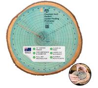 CLPA 14" Circle Center Finder Tool - Round Center Finder for Woodturning | Protractor, Circle Maker and Dowel Center Finder | Clear PETG | Made in Australia