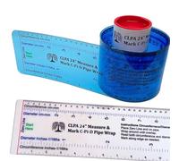 CLPA 24" Diameter Measure & Mark C-Pi-D Pipe Wrap Around - A Pipe Measure & Marking Tool, & Pipe Cutting Guide. Wrap Around & Read Through Design for Circumference, Diameter, Marking & Cutting