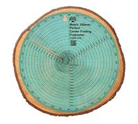 CLPA 350mm Circle Center Finder Tool - Round Center Finder for Woodturning | Protractor, Circle Maker and Dowel Center Finder | Clear PETG | Made in Australia